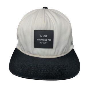 N8°6 Brooklyn Twenty Snapback Hat White 57 cm Adjustable Capio The Unique Leader